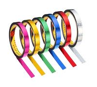 PATIKIL Prism Tape Set 12mm x 30m, 6 Pack Holographic Metalized Reflective Self Adhesive for DIY Art Craft Wrap Wall Decoration, Assorted Color