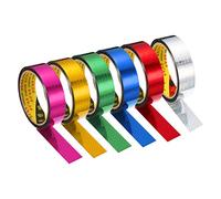 PATIKIL Prism Tape Set 25mm x 30m, 6 Pack Holographic Metalized Reflective Self Adhesive for DIY Art Craft Wrap Wall Decoration, Assorted Color