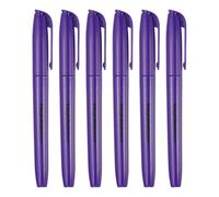 PATIKIL Purple Highlighter, 6 Pack High Lighters No Bleeds Highliters Pens Neon Clear View Bright Quick Dry Pocket Marker Pen Sticks Chisel Tip Cute for Books Office Adults Classroom
