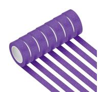 PATIKIL Purple Masking Tape 15mm x 13Meter, 7 Rolls Color Code Labeling Painters Tape for Arts Crafts Wall Painting Science Lab Organizing