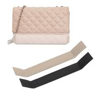 PATIKIL Purse Base Shaper 10 x 1.2 Inch, 2 Pcs Purse Bottom Insert Felt Bag Shaper Saver Liner Board for Wallet on Chain Bags, Black/Beige