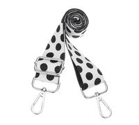 PATIKIL Purse Straps Replacement Crossbody, Purse Strap Crossbody Straps Adjustable Replacement Universal Long Handbag Shoulder Stripe Black White Pattern for Purses, Silver, Polka Dots