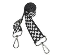 PATIKIL Purse Straps Replacement Crossbody, Purse Strap Crossbody Straps Adjustable Replacement Universal Long Handbag Shoulder Stripe Black White Pattern for Purses, Black, Squares