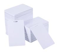 PATIKIL PVC Cards with Slot Punch, 500 Pcs 30Mil Graphic Quality Printable Vertical Blank Cards for ID Badge Business Card Credit Card, White
