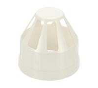 PATIKIL PVC Drain Pipe Vent Cap, 3 Inch Vent Pipe End Cap Cover Roof Air Vent Round Chimney Cap Air Vent Covers for DWV Pipe Fitting Ventilation Exhaust System, White