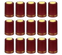 PATIKIL PVC Heat Shrink Cap for Wine Bottle, 100 Pcs 33x50mm Wine Shrink Wrap Seals Sleeves Caps Shrink Top Cover Flower Pattern for Wine Cellars Home Kitchen Use, Red