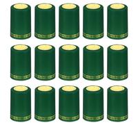 PATIKIL PVC Heat Shrink Cap for Wine Bottle, 50 Pcs 33x50mm Wine Shrink Wrap Seals Sleeves Caps Shrink Top Cover Flower Pattern for Wine Cellars Home Kitchen Use, Green