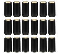 PATIKIL PVC Heat Shrink Cap with Tear Tab for Wine Bottle, 60 Pcs 30x60mm Wine Shrink Wrap Seals Sleeves Caps Shrink Top Cover Line for Wine Cellars Home Kitchen Use, Black