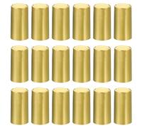 PATIKIL PVC Heat Shrink Cap with Tear Tab for Wine Bottle, 60 Pcs 30x60mm Wine Shrink Wrap Seals Sleeves Caps Shrink Top Cover for Wine Cellars Home Kitchen Use, Gold Tone