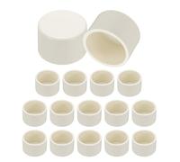 PATIKIL PVC Pipe End Caps, 16 Pack 32mm Diameter Pipe Cover Cap Plug Adapter Socket Fittings for Build DIY Furniture Garden Shelf Water Line, White