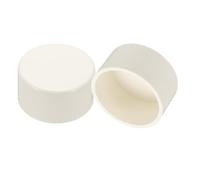 PATIKIL PVC Pipe End Caps, 2 Pack 63mm Diameter Pipe Cover Cap Plug Adapter Socket Fittings for Build DIY Furniture Garden Shelf Water Line, White