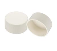 PATIKIL PVC Pipe End Caps, 2 Pack 90mm Diameter Pipe Cover Cap Plug Adapter Socket Fittings for Build DIY Furniture Garden Shelf Water Line, White