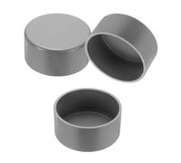 PATIKIL PVC Pipe End Caps, 3 Pack 110mm Diameter Pipe Cover Cap Plug Adapter Socket Fittings for Build DIY Furniture Garden Shelf Water Line, Grey