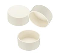 PATIKIL PVC Pipe End Caps, 3 Pack 125mm Diameter Pipe Cover Cap Plug Adapter Socket Fittings for Build DIY Furniture Garden Shelf Water Line, White