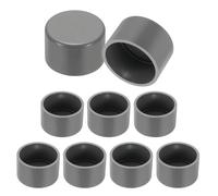 PATIKIL PVC Pipe End Caps, 9 Pack 40mm Diameter Pipe Cover Cap Plug Adapter Socket Fittings for Build DIY Furniture Garden Shelf Water Line, Grey