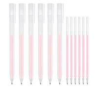 PATIKIL Quick Dry Glue Pen, Pink Ballpoint Roller Glue Fine Tip Pens Scrapbook Supplies for Crafting Scrapbook with Cap Refill, 6 Pcs
