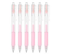 PATIKIL Quick Dry Glue Pen, Pink Ballpoint Roller Glue Fine Tip Pens Scrapbook Supplies for Crafting Scrapbook, 6 Pcs