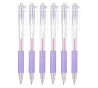 PATIKIL Quick Dry Glue Pen, Purple Ballpoint Roller Glue Fine Tip Pens Scrapbook Supplies for Crafting Scrapbook, 6 Pcs