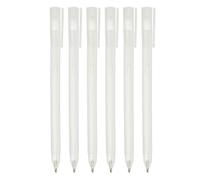 PATIKIL Quick Dry Glue Pen, White Ballpoint Roller Glue Fine Tip Pens Scrapbook Supplies for Crafting Scrapbook with Cap, 6 Pcs