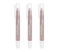 PATIKIL Quick Dry Liner Highlighters, 3 PCS Twistable Fluorescent Solid Highlighter Markers for Home Office Supplies Paperwork Writing Painting Organizing Coloring, Brown