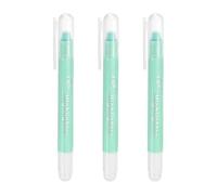 PATIKIL Quick Dry Liner Highlighters, 3 PCS Twistable Fluorescent Solid Highlighter Markers for Home Office Supplies Paperwork Writing Painting Organizing Coloring, Blue