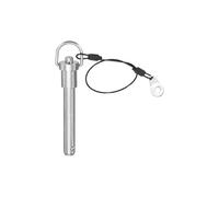 PATIKIL Quick Release Pin 12 x 60mm(1/2" x 2.36"), 304 Stainless Steel Ball Lock Safety Locating Pins with Button 25cm Prevents Loss Rope