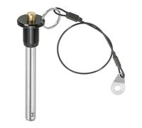 PATIKIL Quick Release Pin 5/16" x 1.97", Ball Locking Pin 304 Stainless Steel Quick Release Fastening Safety Locating Pins with Push Button 25 cm Lanyard Cable (8 x 50mm)