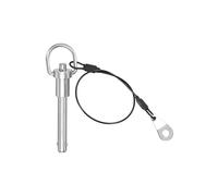 PATIKIL Quick Release Pin 8 x 40mm(5/16" x 1.57"), 304 Stainless Steel Ball Lock Safety Locating Pins with Button 25cm Prevents Loss Rope