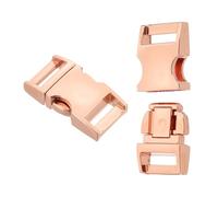PATIKIL Quick Side Release Buckle 1 Inch / 25mm, 2Pcs Metal Buckles Replacement No Sewing Snaps Clips Clasps for Backpack Straps Fanny Pack Webbing Dog Collars, Rose Golden