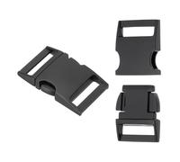 PATIKIL Quick Side Release Buckle 3/4 Inch / 20mm, 2Pcs Metal Buckles Replacement No Sewing Snaps Clips Clasps for Backpack Straps Fanny Pack Webbing Dog Collars, Black