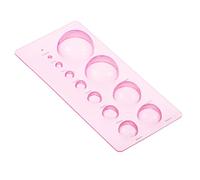 PATIKIL Quilling Mold 7x3 Inch, Half Ball Domes 2-Row Mold Crimper Tool for 3D Flower Pot Crafts, Pink