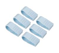PATIKIL Quilt Cover Clips,6pcs No Pins Plastic Duvet Clips Keep Corner in Place Quilt Fixer for Clip Bed Sheet Fastener Clip,Blue