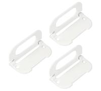PATIKIL Recessed Pull Door Handle, 3 Pack Invisible Flush Pull Handle for Cabinet Door Toolbox Container Home Furniture Automatically Pull Handle, Milk White