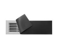 PATIKIL Rectangle Magnetic Vent Covers 14x3.5 Inch, Floor Air Vent Blocker Covers Register Sound Proof Cover for Home Floor Wall Ceiling, Black