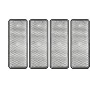 PATIKIL Rectangle Rear Reflectors, 4 Pcs Safety Reflective Warning Reflector Plastic Universal Motorcycle Reflector with M5 Screw Mount for Car Motorcycle Trailer Bike Bicycles Dirt, White