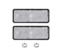 PATIKIL Rectangle Rear Reflectors, Safety Reflective Warning Reflector Plastic Universal Motorcycle Reflector with M5 Screw Mount for Car Motorcycle Trailer Bike Bicycles