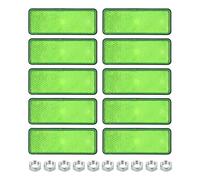 PATIKIL Rectangle Rear Reflectors, Safety Reflective Warning Reflector Plastic Universal Motorcycle Reflector with Screw Mount for Car Motorcycle Trailer Bike Bicycles