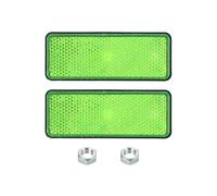 PATIKIL Rectangle Rear Reflectors, Safety Reflective Warning Reflector Plastic Universal Motorcycle Reflector with M5 Screw Mount for Car Motorcycle Trailer Bike Bicycles