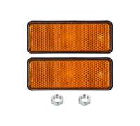 PATIKIL Rectangle Rear Reflectors, Safety Reflective Warning Reflector Plastic Universal Motorcycle Reflector with M5 Screw Mount for Car Motorcycle Trailer Bike Bicycles