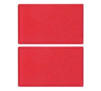 PATIKIL Rectangle Solid Flag Patch, 2 Pcs 3x2 Inch Pure Embroidered Patch Decorative for Holes Hats Jeans Repair Bags DIY Craft, Red