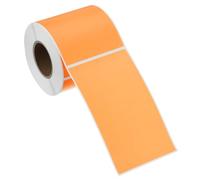 PATIKIL Rectangular Color Coding Labels 127x76mm, 250 Pcs Rectangle Colored Labels Sticker Moving Stickers Label Tags for Inventory Office Home Packing Box, Fluorescent Orange