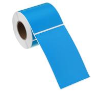 PATIKIL Rectangular Color Coding Labels 127x76mm, 250 Pcs Rectangle Colored Labels Sticker Moving Stickers Label Tags for Inventory Office Home Packing Box, Sky Blue