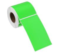 PATIKIL Rectangular Color Coding Labels 127x76mm, 250 Pcs Rectangle Colored Labels Sticker Moving Stickers Label Tags for Inventory Office Home Packing Box, Fluorescent Green