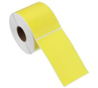 PATIKIL Rectangular Color Coding Labels 127x76mm, 500 Pcs Rectangle Colored Labels Sticker Moving Stickers Label Tags for Inventory Office Home Packing Box, Yellow