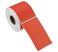PATIKIL Rectangular Color Coding Labels 127x76mm, 500 Pcs Rectangle Colored Labels Sticker Moving Stickers Label Tags for Inventory Office Home Packing Box, Red