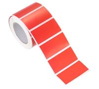 PATIKIL Rectangular Color Coding Labels 2 x 1 Inch, 500 Pcs Rectangle Colored Labels Sticker Moving Stickers Label Tags for Inventory Office Home Packing Box, Red
