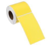 PATIKIL Rectangular Color Coding Labels 5 x 3 Inch, 250 Pcs Rectangle Colored Labels Sticker Moving Stickers Label Tags for Inventory Office Home Packing Box, Fluorescent Yellow