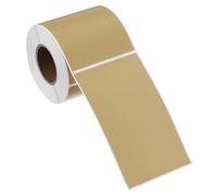 PATIKIL Rectangular Color Coding Labels 5 x 3 Inch, 250 Pcs Rectangle Colored Labels Sticker Moving Stickers Label Tags for Inventory Office Home Packing Box, Kraft Brown