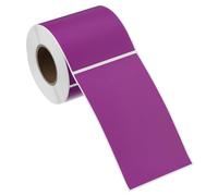 PATIKIL Rectangular Color Coding Labels 5 x 3 Inch, 250 Pcs Rectangle Colored Labels Sticker Moving Stickers Label Tags for Inventory Office Home Packing Box, Purple