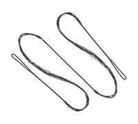 PATIKIL Recurve Bow String, Archery Bowstrings Replacement 14 Strands Longbow String for Universal Archery Equipment, Black AMO 54"(Actual 50")